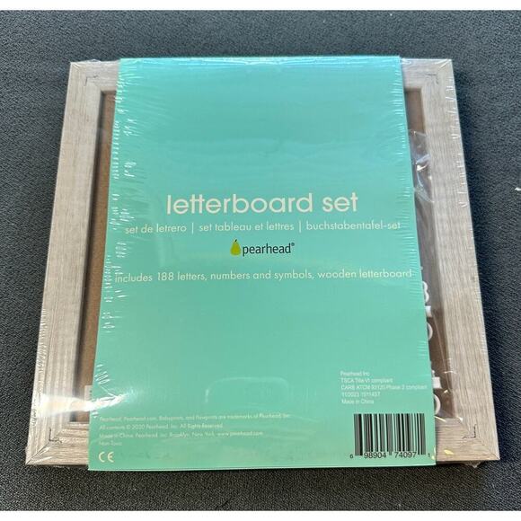 🪩 Say It With Style – Pearhead Wooden Letterboard (NWT) 🪩 - Picture 2 of 2
